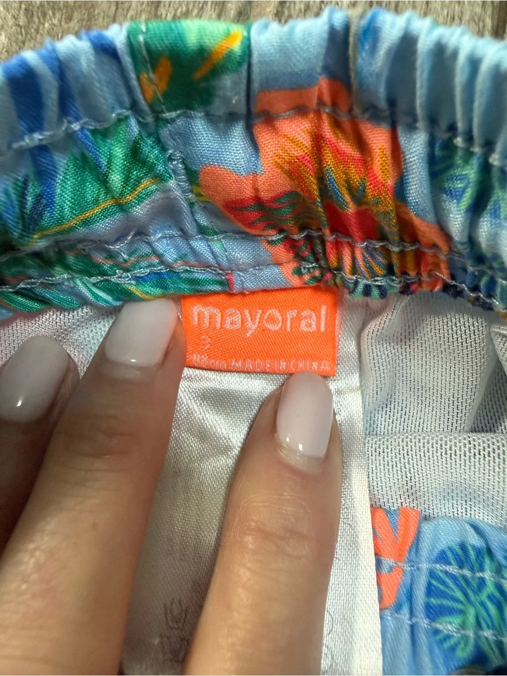 Mayoral Toddler Tropical Jungle Print Swim Shorts Trunks - 3T